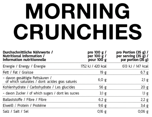 INLEAD Morning Crunchies 210g Hazelnut