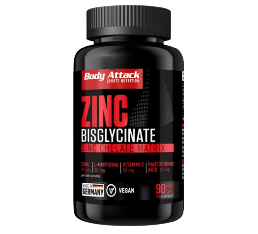 Body Attack Zink Bisglycinate 90 Kapseln