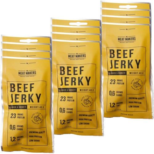 The Meat Makers Beef Jerky Sports Beef 12x40g
