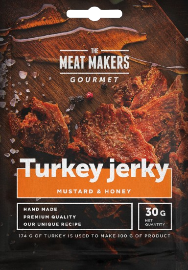 The Meat Makers Gourmet Turkey Jerky 15x30g